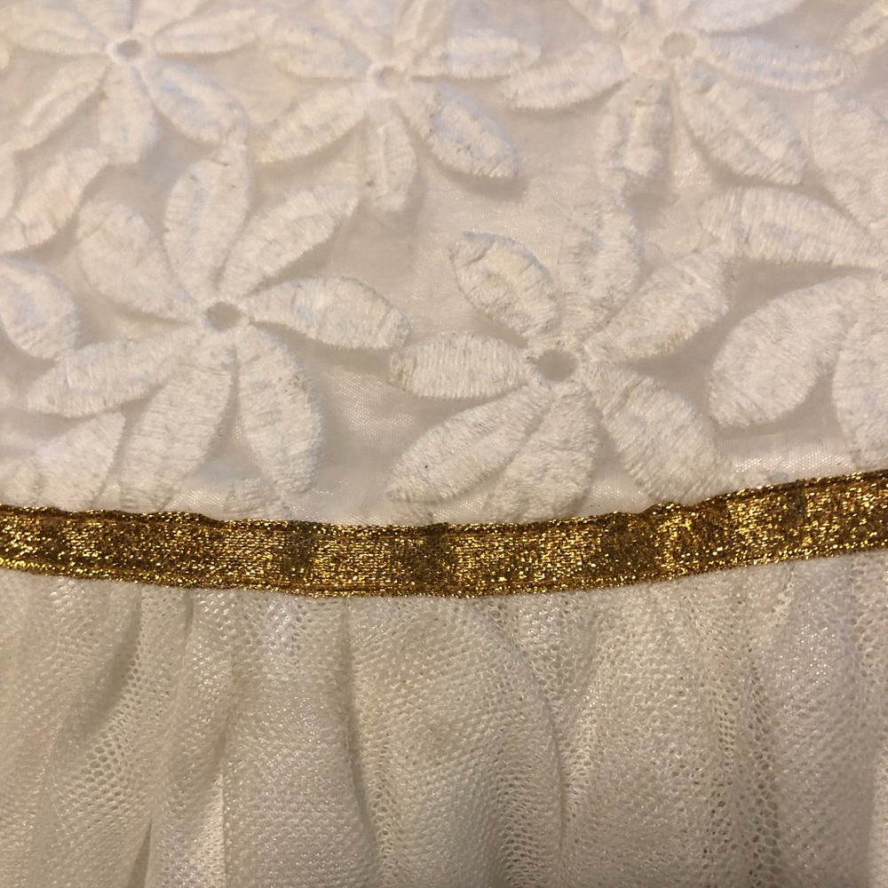 Cat and jack dress embroidered top, chiffon bottom - Picture 2 of 2